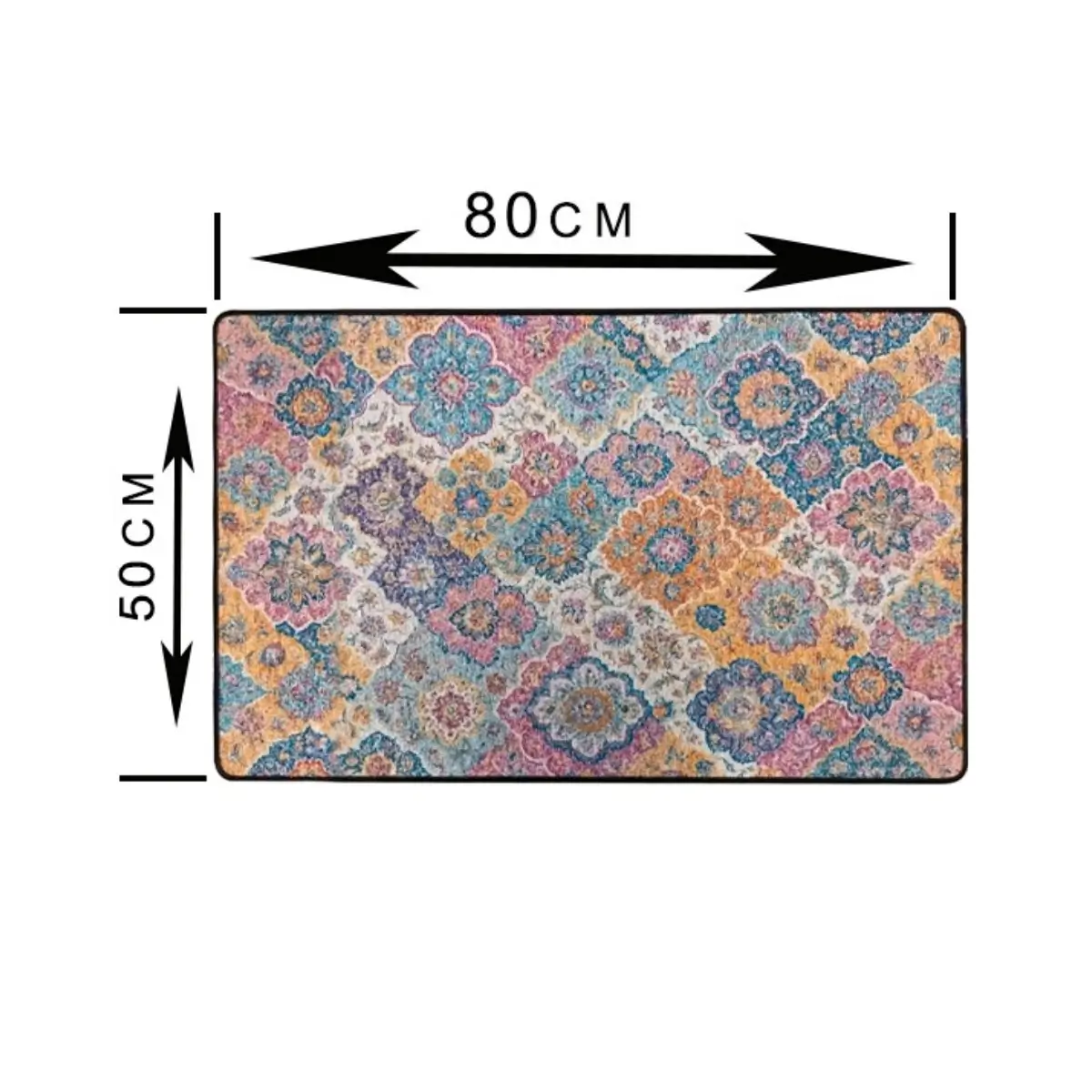 Ethnic pattern floor mat