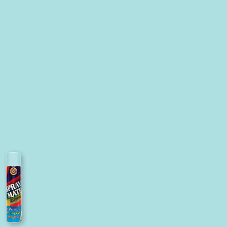 Sky blue spray paint can