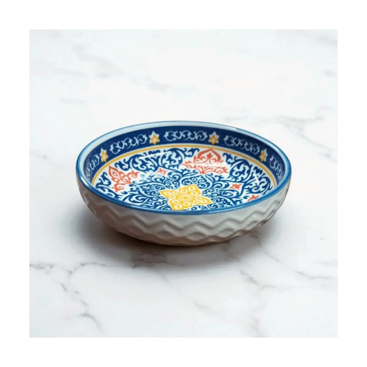 Embossed ceramic dish 12cm
