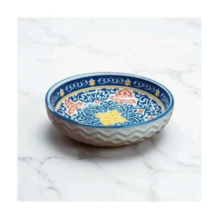 Embossed ceramic dish 12cm