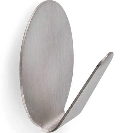 Self-Adhesive Stick-On Stainless Steel Round Hook - Small (3-Pack)