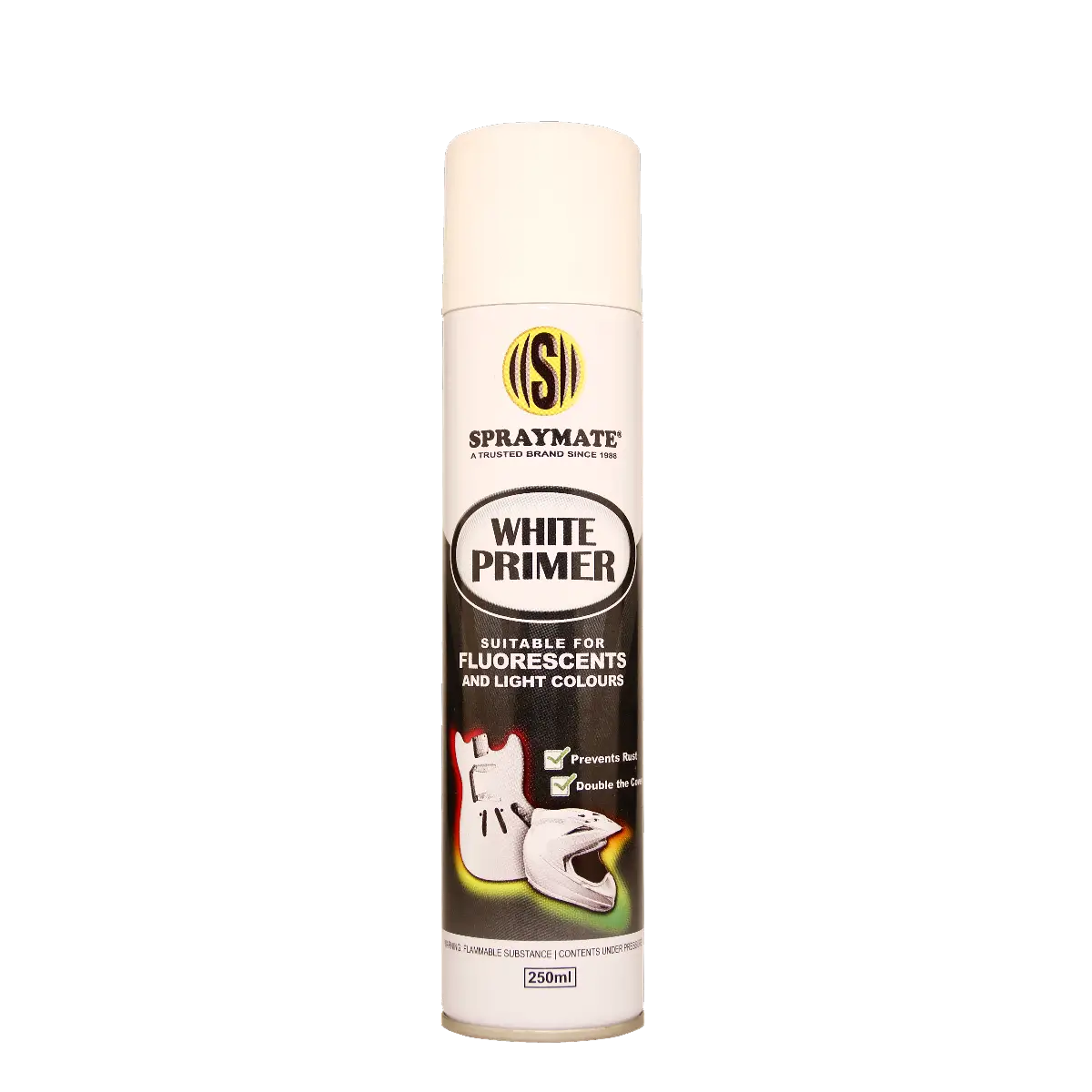 White primer spray can