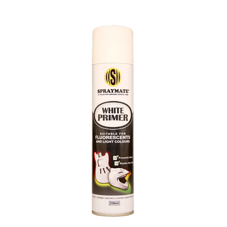 White primer spray can