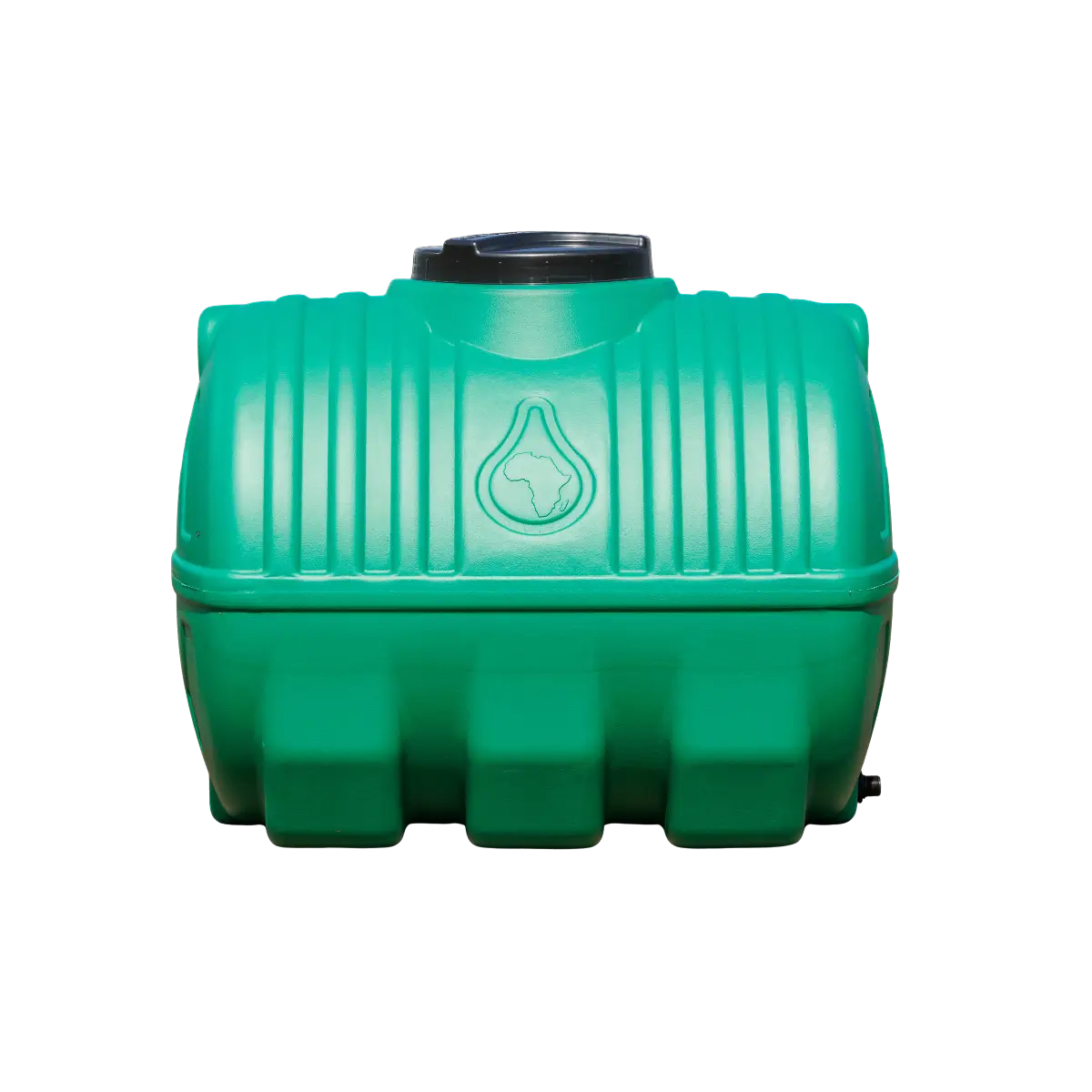 Green 500L horizontal water tank