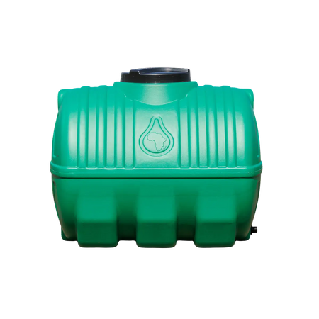 Green 500L horizontal water tank