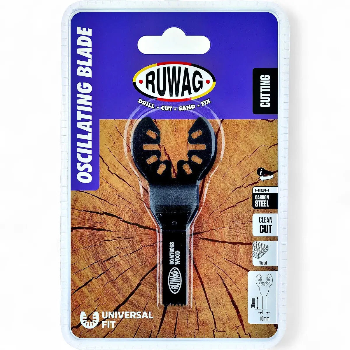 Oscillating Multi-Tool Straight Blade For Wood - 10mm