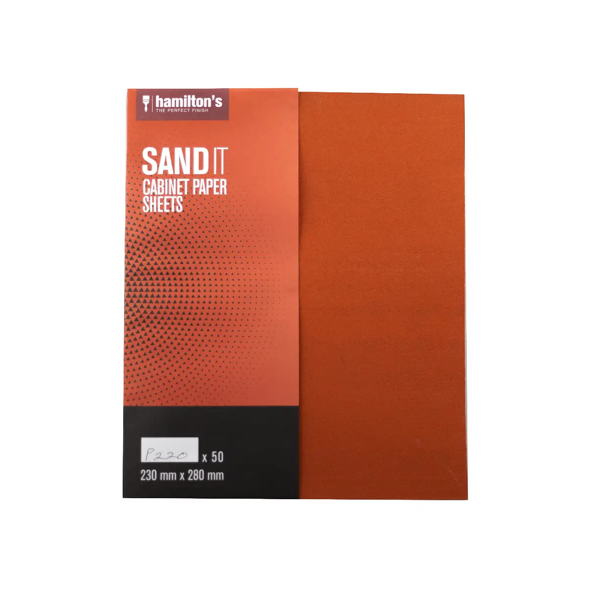 Sandpaper sheet for cabinets