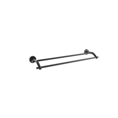 Matte black towel rail