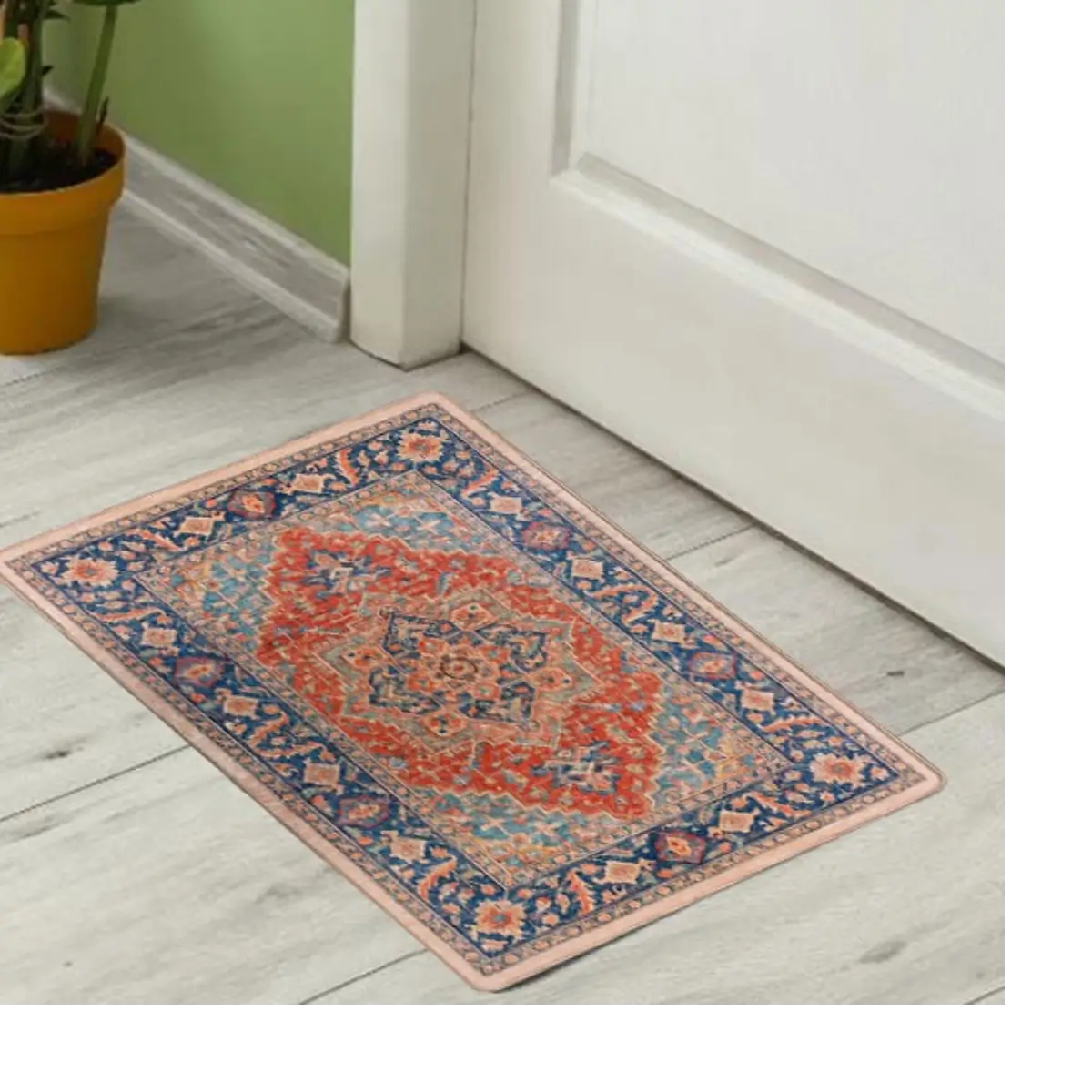 Ethnic pattern floor mat