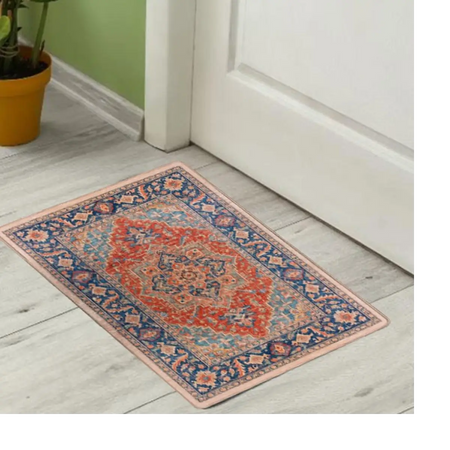 Ethnic pattern floor mat