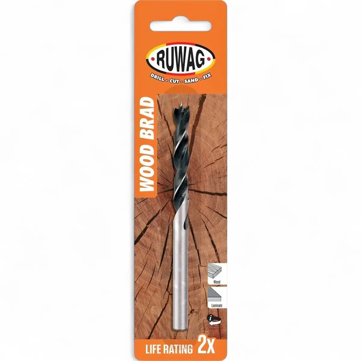 Brad Point Wood Drill Bit (Carded)