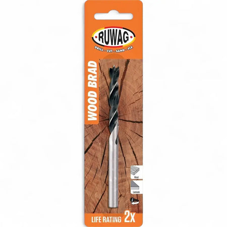 Brad Point Wood Drill Bit (Carded)