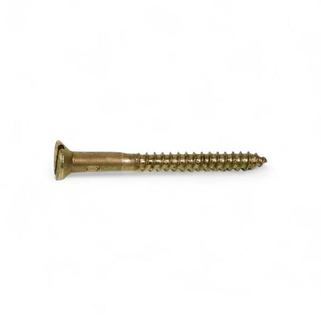 Brass Plated Wood Screw (10-Pack)