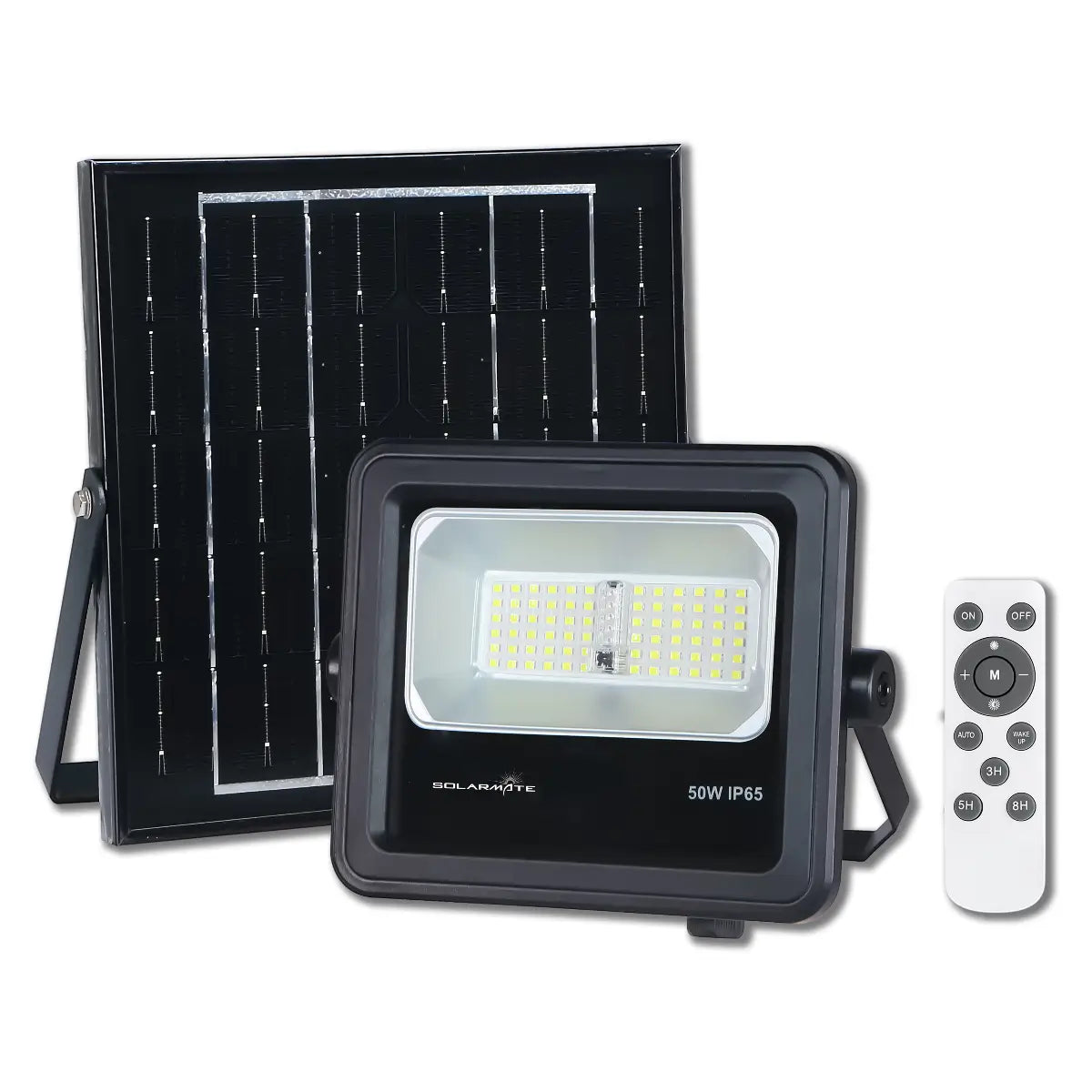 Solar powered LED floodlight 50W