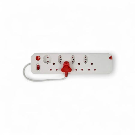 Gentech 8-Way Multiplug With Surge Protection & Single Switch