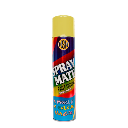 Pastel yellow spray paint