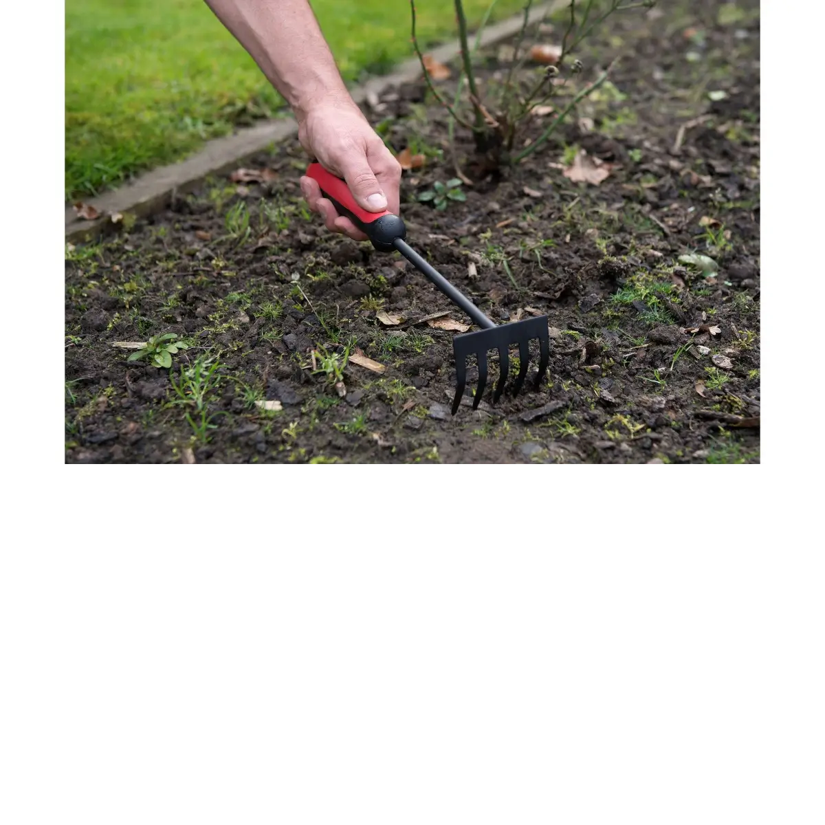 Small flower garden rake