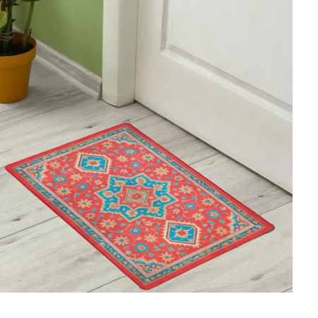 Ethnic pattern floor mat