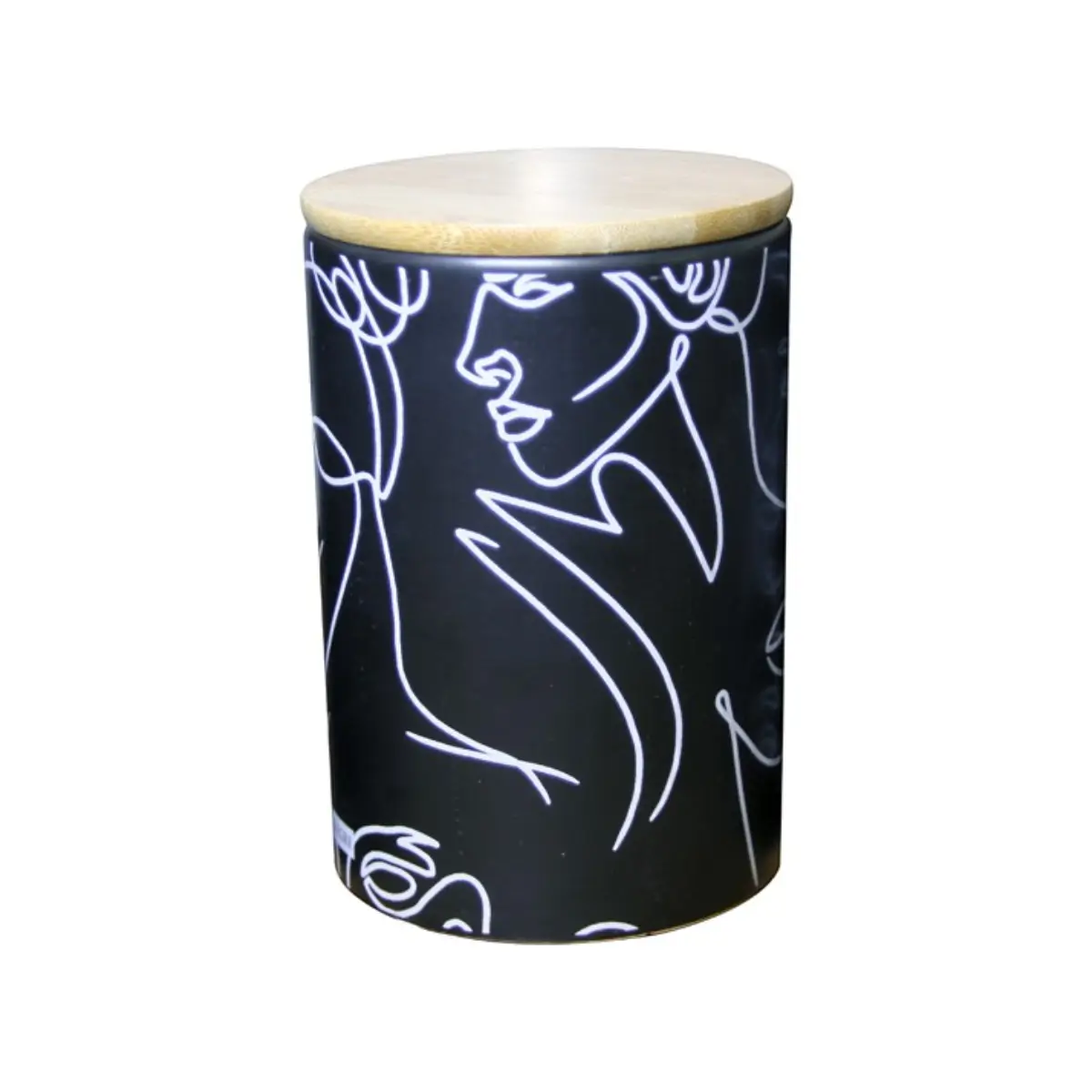 Ceramic kitchen canister set