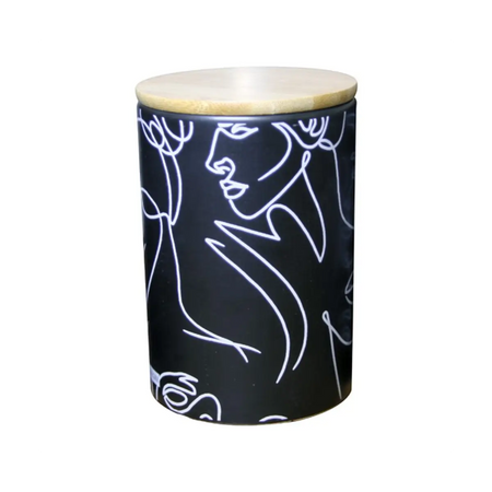 Ceramic kitchen canister set