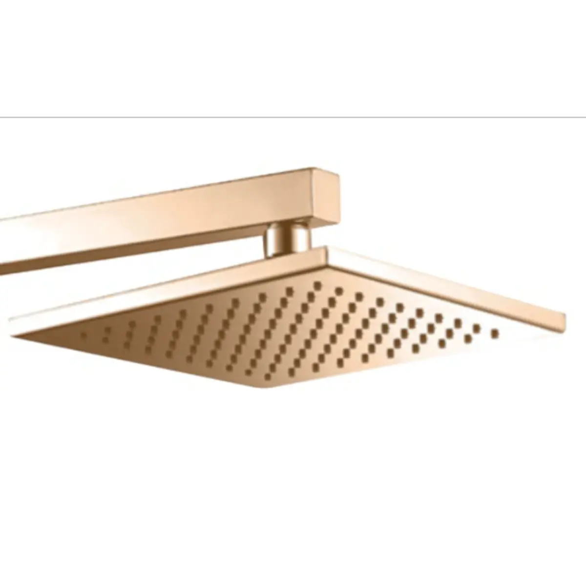 Rose gold shower head arm