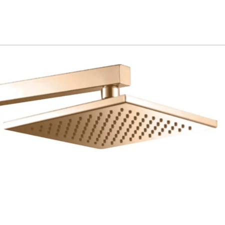Rose gold shower head arm