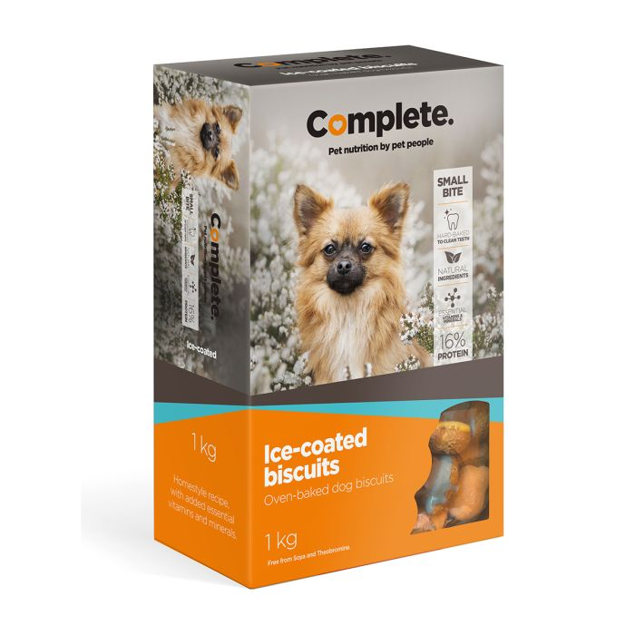 COMPLETE Dog Biscuits Snack-A-Chew Iced Sml 1kg