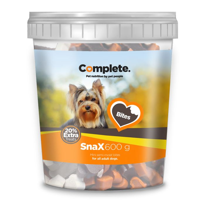 COMPLETE Snax Bones & Hearts Bites Semi Moist 600g