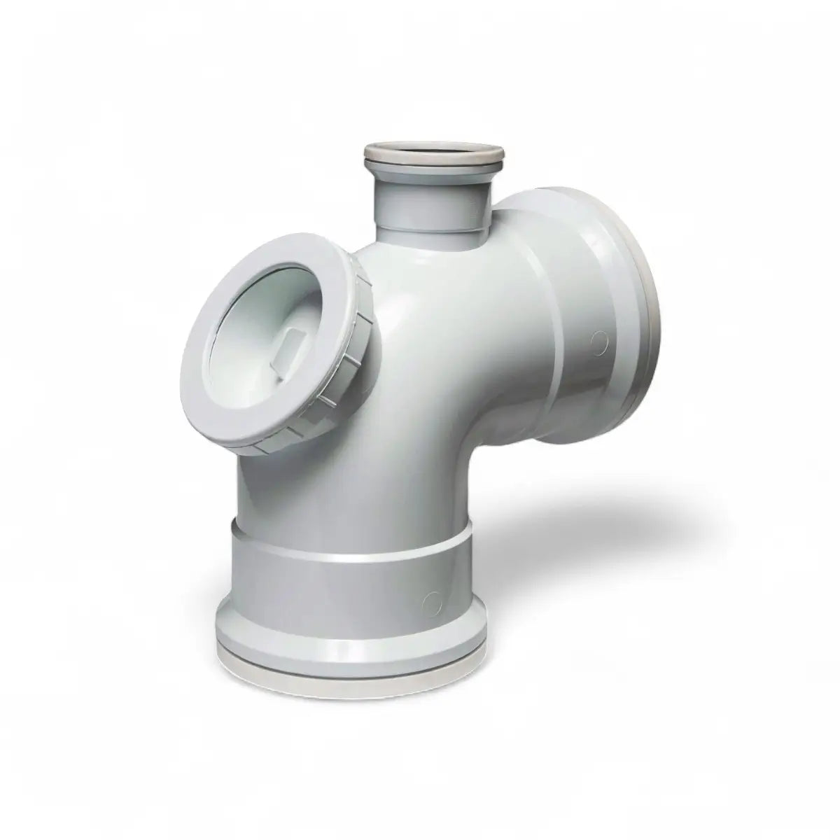 110mm X 90-Degree Soil/Vent Horn Bend With Inspection Eye