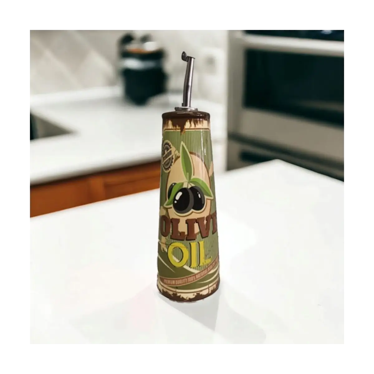 Ceramic olive oil dispenser