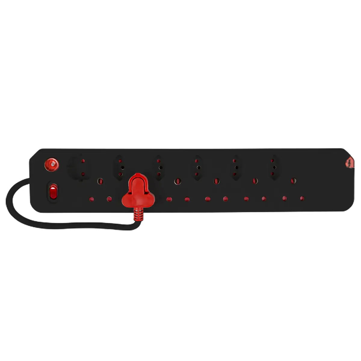Surge protected 12 outlet strip