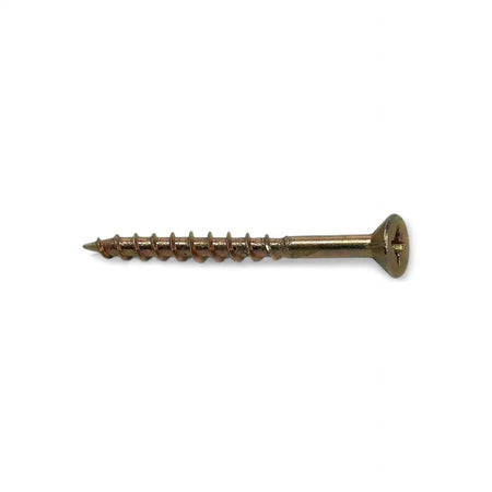 Yellow Passivated Chipboard Screw (400-Pack)