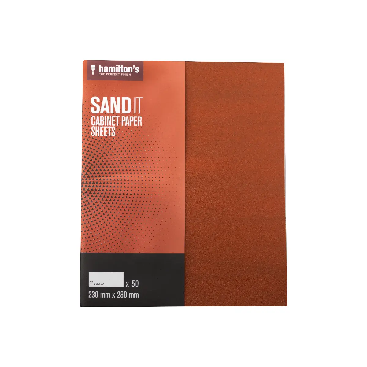 Cabinet sanding paper sheet