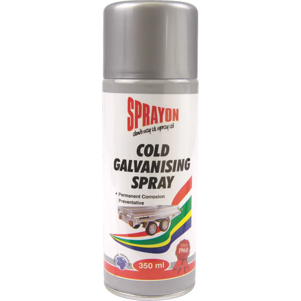 Cold galvanising zinc spray can