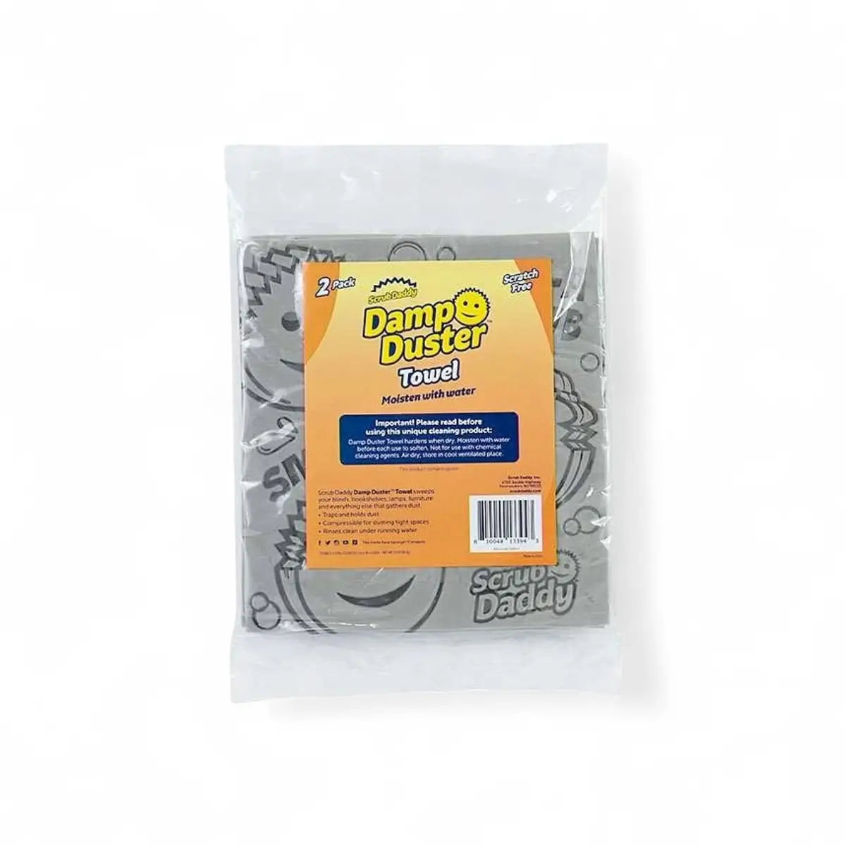 Hamiltons Scrub Daddy - Damp Duster Towel Silver 2Pk
