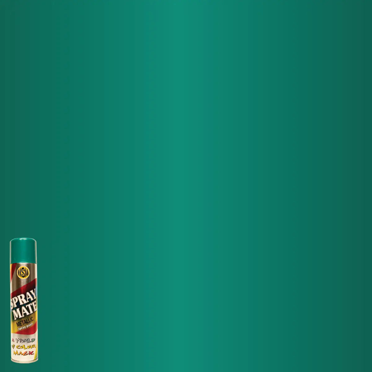 Metallic green spray paint