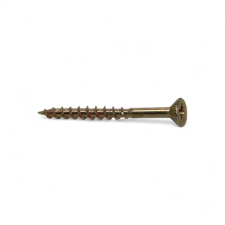 Yellow Passivated Chipboard Screw (400-Pack)