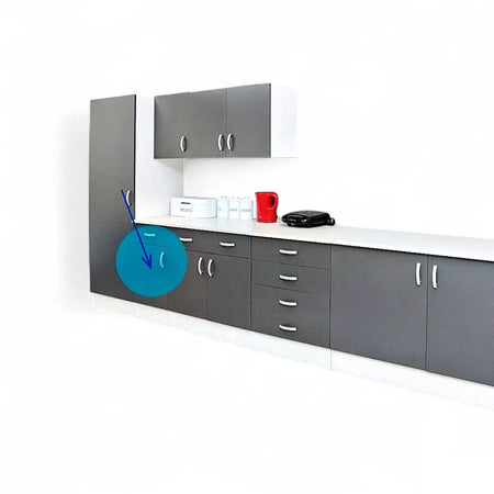 Modular Standard 400mm Base Cabinet - 1 Drawer 1 Door Vermont Slate
