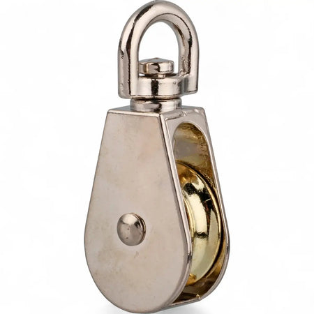 Nickel Plated Single Swivel Pulley - 25mm (Single)