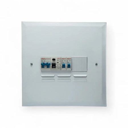 Lesco 9 Way Db Board Flush Steel Prepop Distribution Board