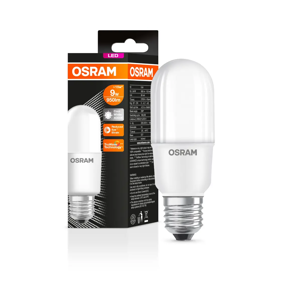 Led stick bulb 9W E27