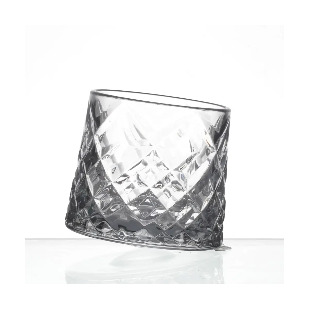 Set of four whiskey glasses