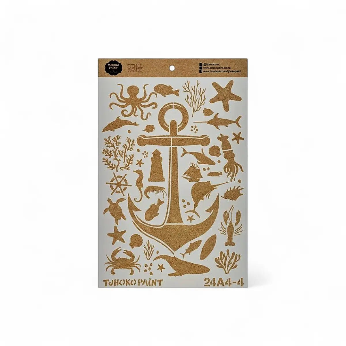 Tjhoko Paint 2024-A4-4 Nautical Adventure Paint Stencils