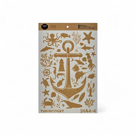 Tjhoko Paint 2024-A4-4 Nautical Adventure Paint Stencils