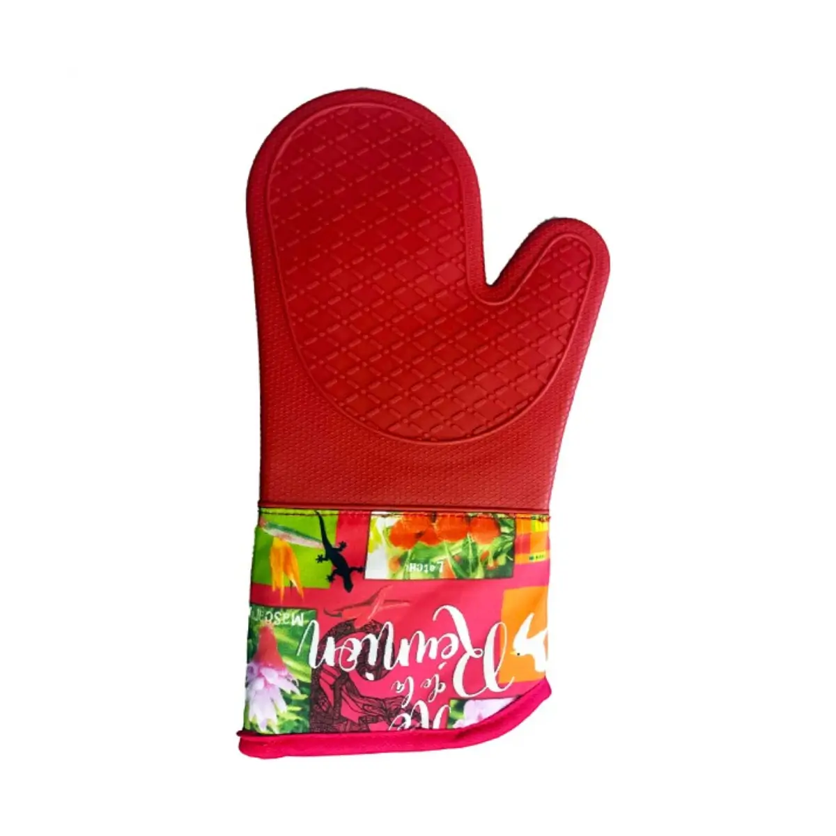 Heat resistant silicone glove