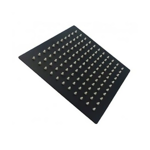 Matte black square shower head