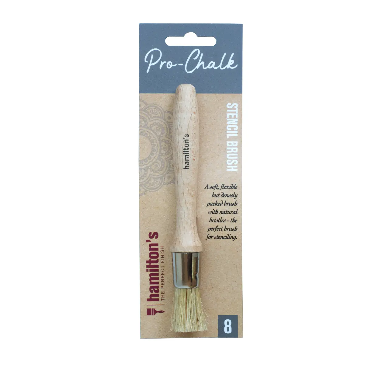 Chalk stencil brush size 8