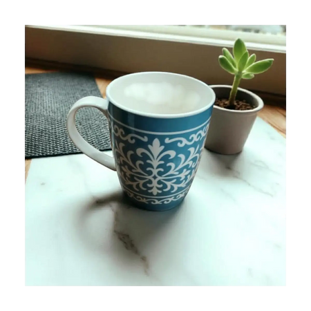 Patterned ceramic mug