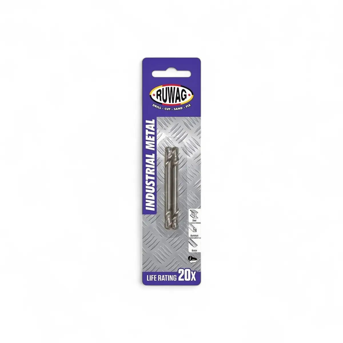 Double-Ended Metal Drill Bit 2-Pack (Carded)