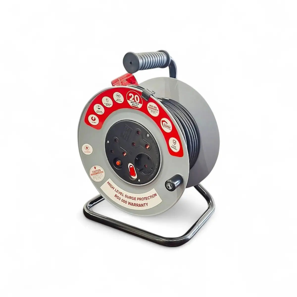 Gentech Electricmate 20M Extension Reel 10Amp Cable With High Level Surge Protection